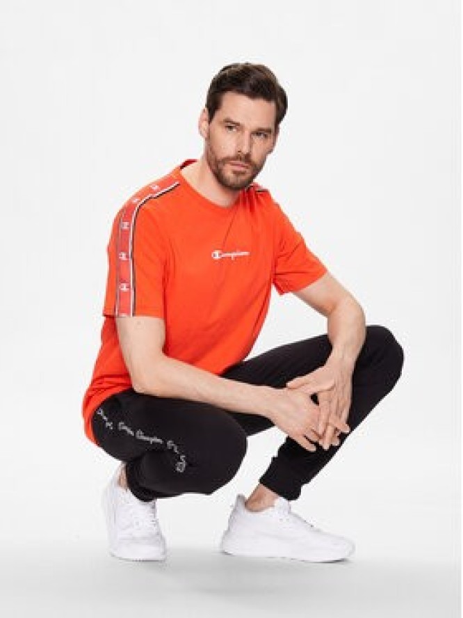 Champion T-Shirt 218472 Pomarańczowy Regular Fit