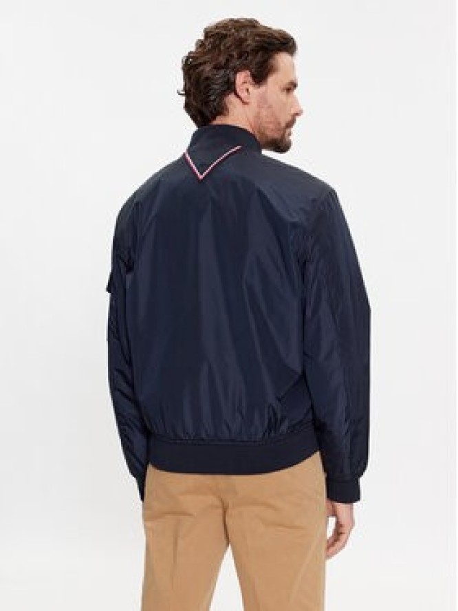 Tommy Hilfiger Kurtka bomber MW0MW31642 Granatowy Regular Fit