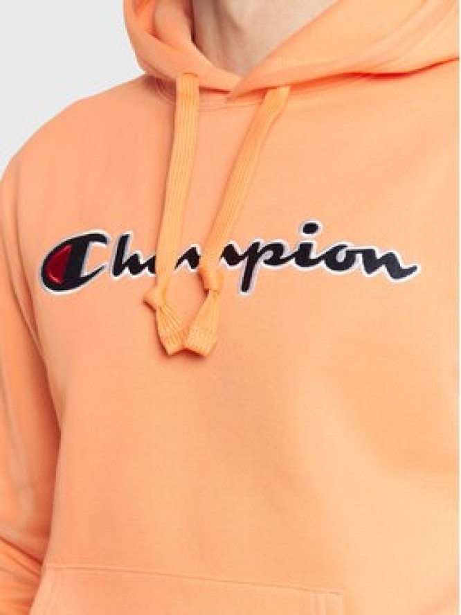 Champion Bluza Script Logo Embroidery 217858 Pomarańczowy Regular Fit