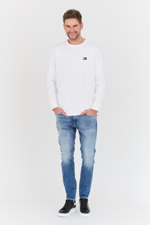 TOMMY JEANS Biały longsleeve