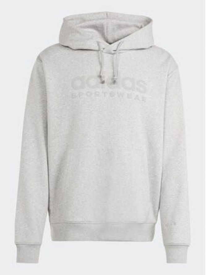 adidas Bluza All Szn Fleece Graphic IW1205 Szary Loose Fit