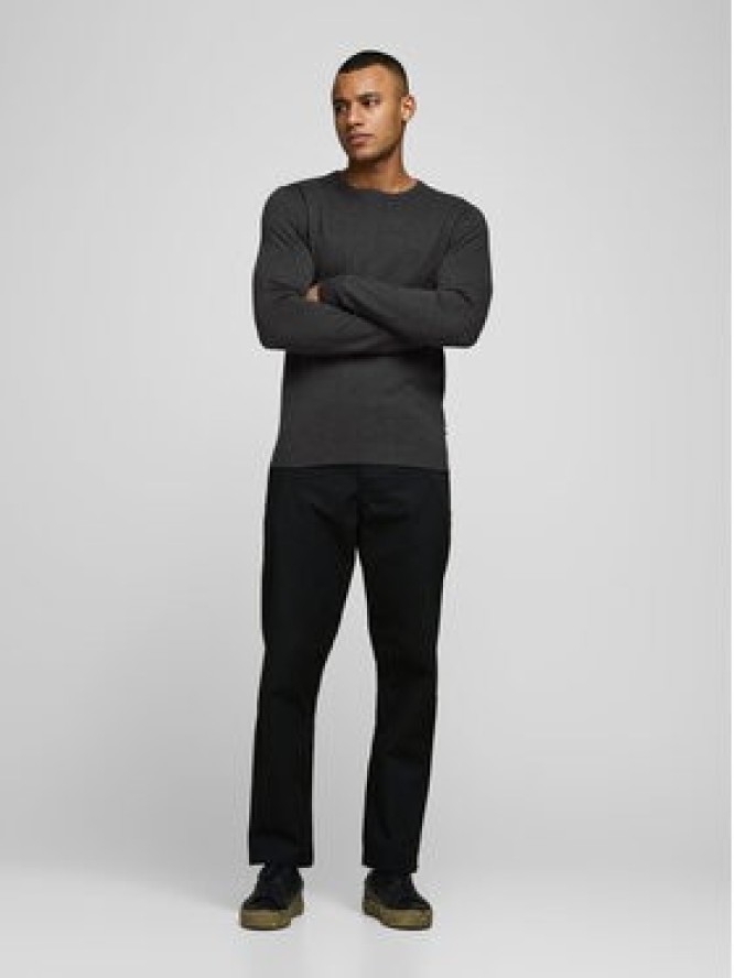 Jack&Jones Sweter Basic 12137190 Szary Regular Fit