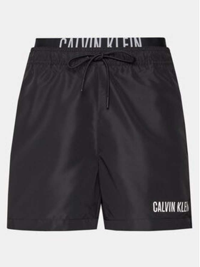 Calvin Klein Swimwear Szorty kąpielowe KM0KM00992 Czarny Regular Fit