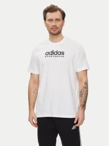 adidas T-Shirt All SZN Graphic T-Shirt IC9821 Biały Loose Fit
