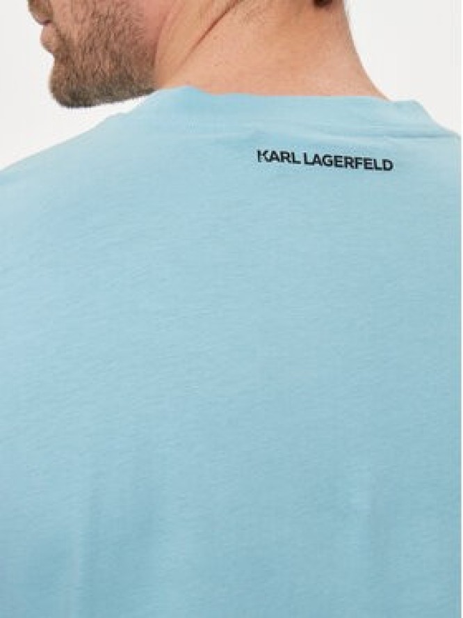 KARL LAGERFELD T-Shirt 755071 542251 Niebieski Regular Fit