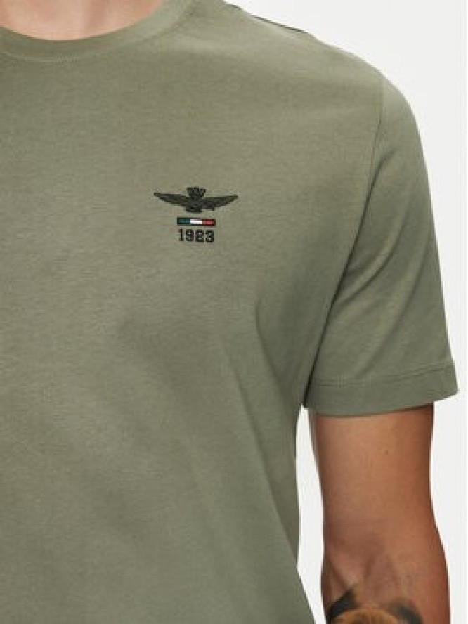 Aeronautica Militare T-Shirt 242TS2301J592 Zielony Regular Fit