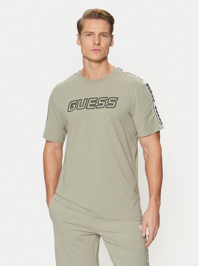 Guess T-Shirt Z4GI18 J1314 Zielony Regular Fit