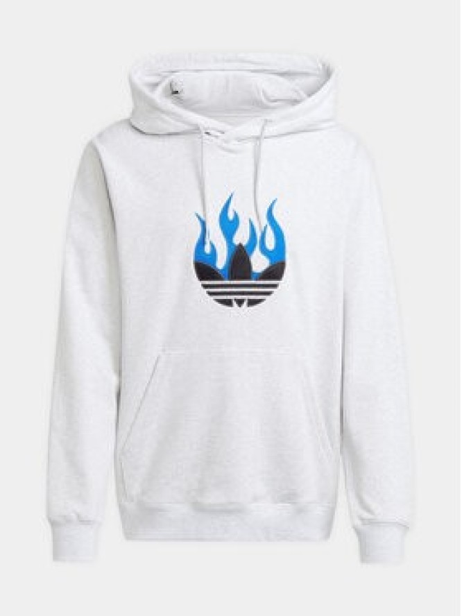 adidas Bluza Flames Logo IS2947 Szary Regular Fit