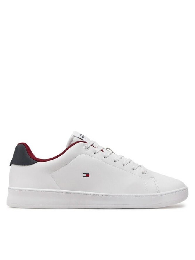 Tommy Hilfiger Sneakersy Court Cupsole Leather Flag FM0FM05451 Biały