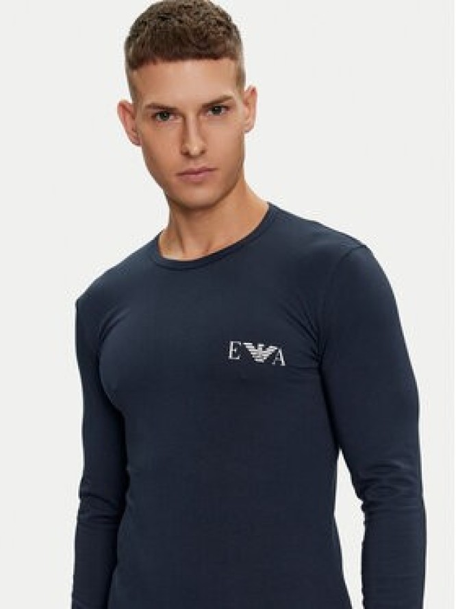 Emporio Armani Underwear Longsleeve 111023 4F715 00135 Granatowy Slim Fit