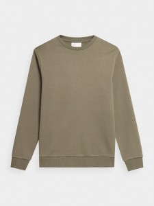 Bluza dresowa nierozpinana bez kaptura męska Outhorn - khaki