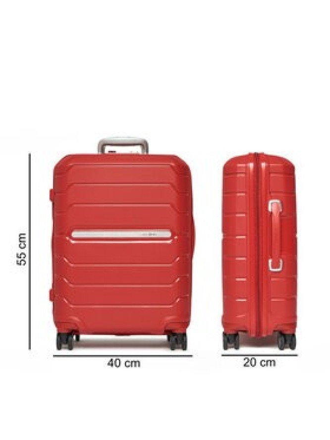 Samsonite Walizka kabinowa Flux 88537 126 1INU Czerwony