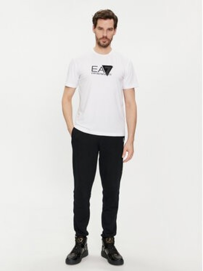 EA7 Emporio Armani T-Shirt 3DPT36 PJULZ 1100 Biały Regular Fit