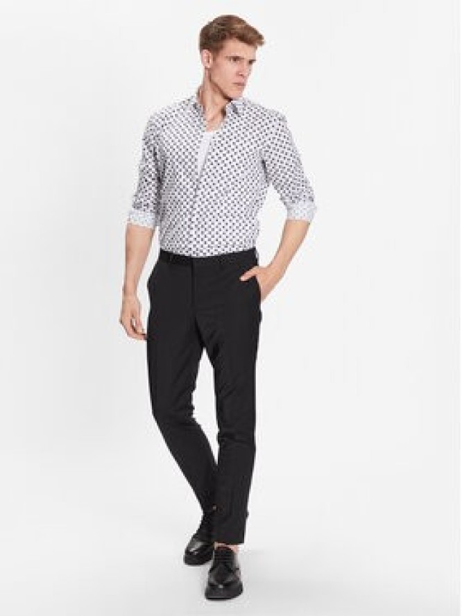 Hugo Koszula 50496126 Biały Slim Fit