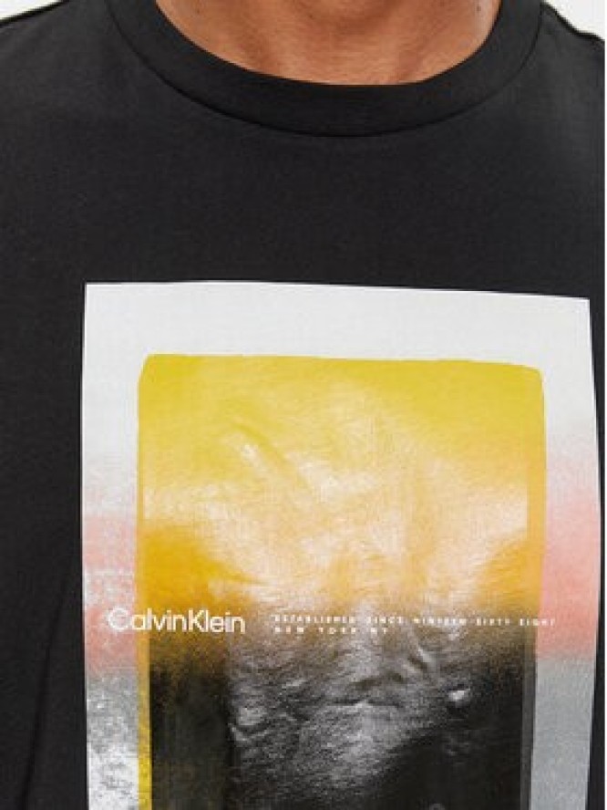 Calvin Klein T-Shirt Sense Layer K10K112394 Czarny Regular Fit