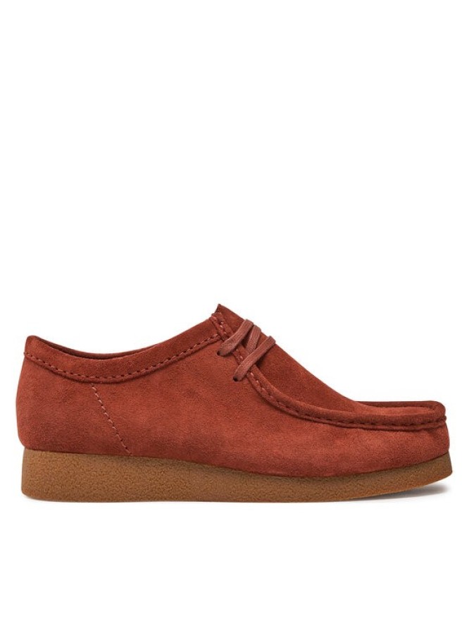 Clarks Półbuty Wallabee Evo 26178278 Pomarańczowy