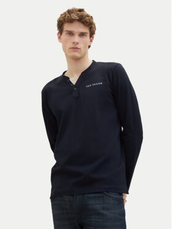 Tom Tailor Longsleeve 1040908 Granatowy Regular Fit