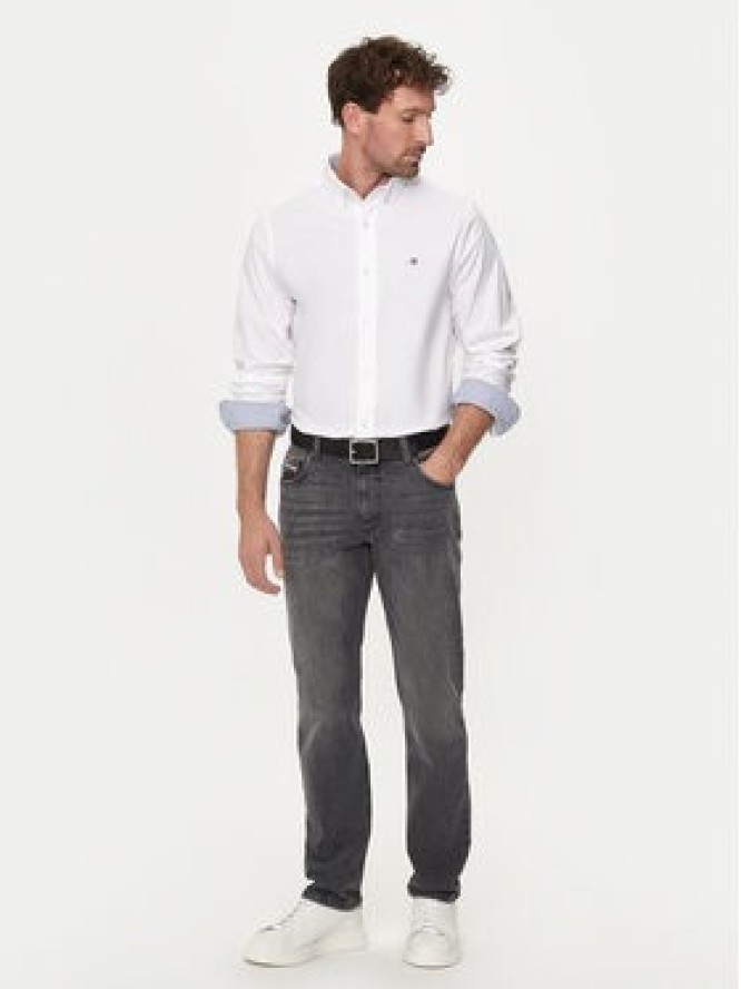 Gant Koszula Oxford 3230115 Biały Slim Fit
