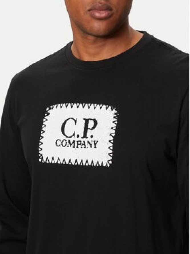 C.P. Company Longsleeve 16CMTS265A005100W Czarny Regular Fit