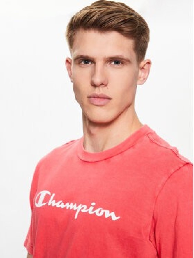 Champion T-Shirt 218604 Różowy Regular Fit