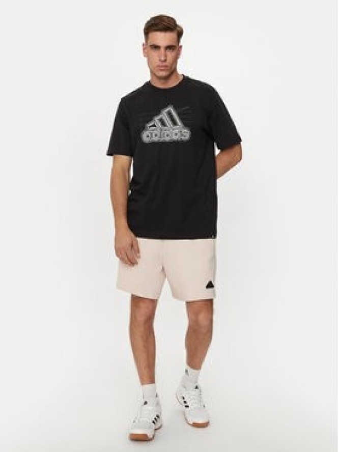 adidas Szorty sportowe Z.N.E. Premium IR5239 Écru Loose Fit