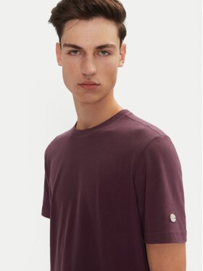 Champion T-Shirt 220425 Fioletowy Regular Fit