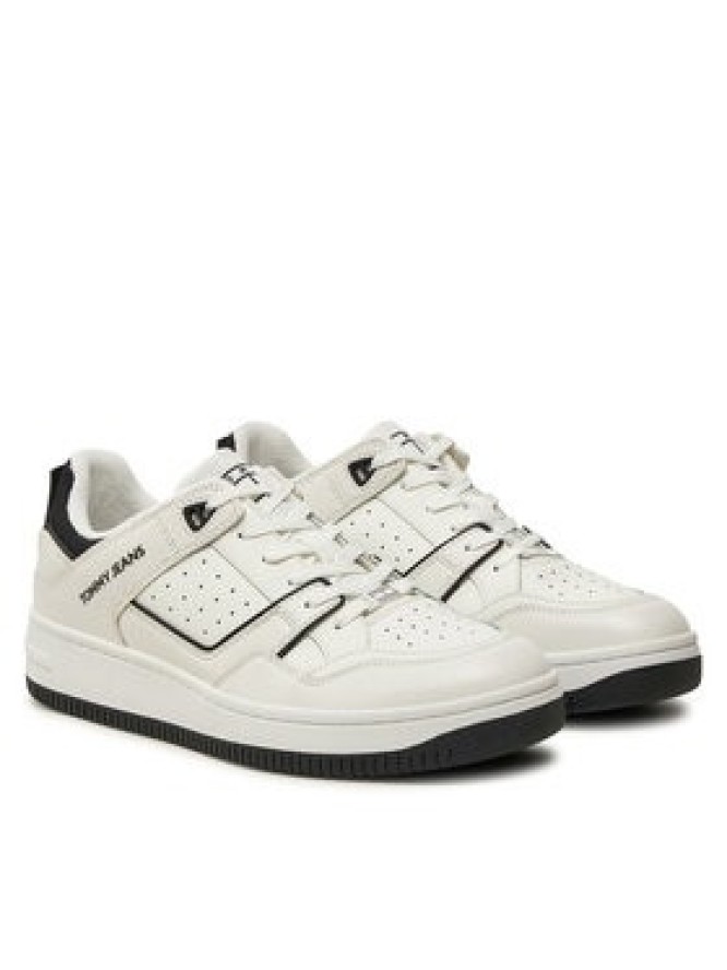 Tommy Jeans Sneakersy Tjm Basket Retro Cupsole Wl EM0EM01464 Biały