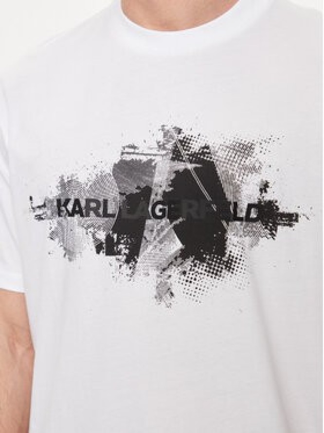 KARL LAGERFELD T-Shirt 755148 542224 Biały Regular Fit