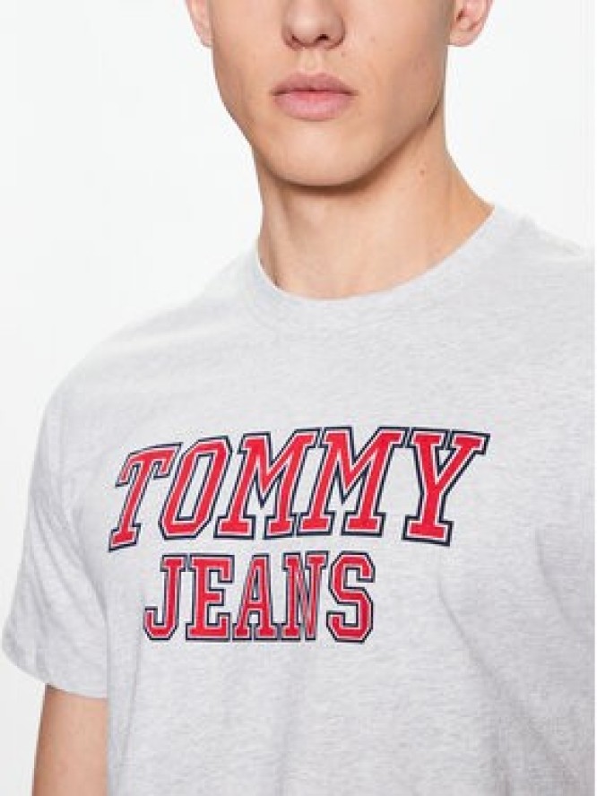Tommy Jeans T-Shirt Essential DM0DM16405 Szary Regular Fit