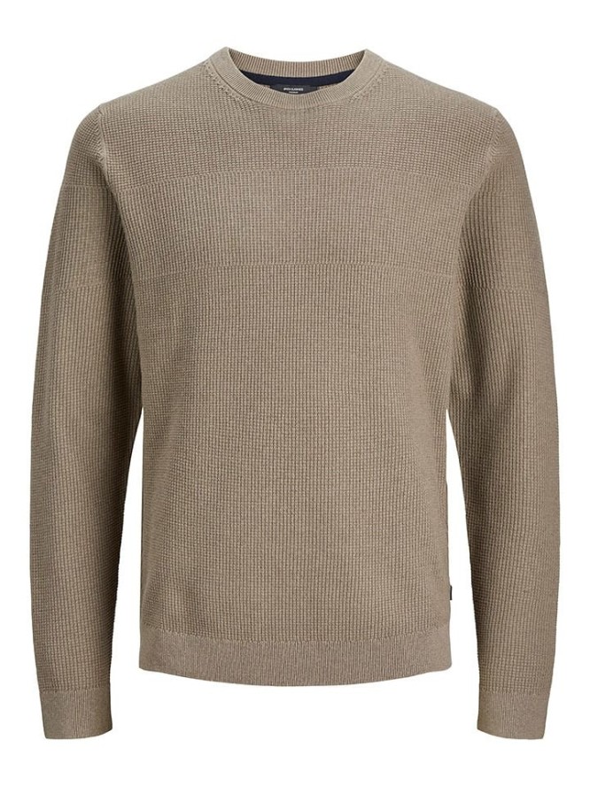 Jack & Jones Sweter w kolorze szarobrązowym rozmiar: M