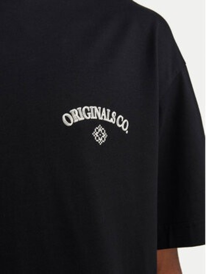 Jack&Jones T-Shirt Santorini 12251776 Czarny Wide Fit
