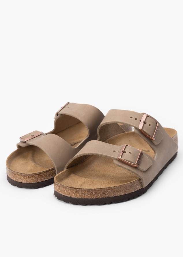 Klapki męskie BIRKENSTOCK ARIZONA LEOI TABACCO BROWN