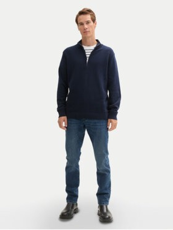 Tom Tailor Sweter 1044475 Granatowy Regular Fit