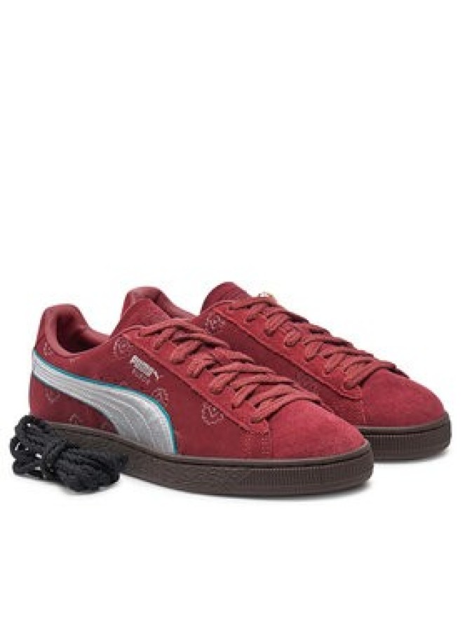 Puma Sneakersy Suede 2 ONE PIECE 396521 01 Bordowy