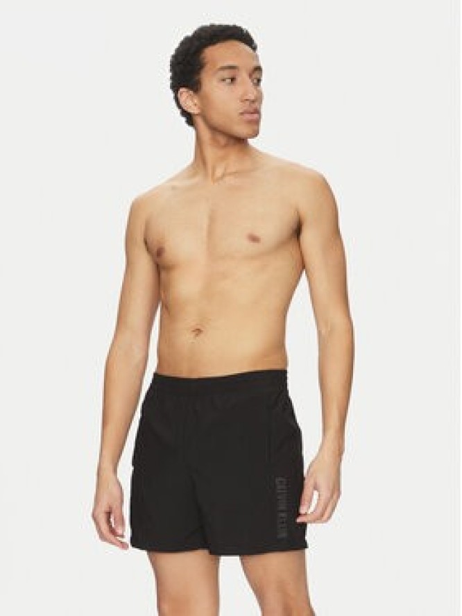 Calvin Klein Swimwear Szorty kąpielowe KM0KM01096 Czarny Regular Fit