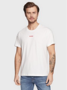 Hugo T-Shirt Linked 50480246 Biały Regular Fit