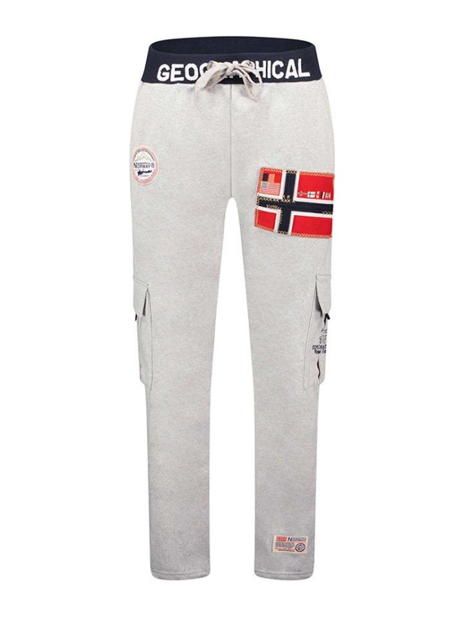 Geographical Norway Spodnie dresowe "Mycargo" w kolorze jasnoszarym rozmiar: M