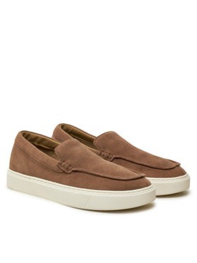 Calvin Klein Półbuty Moccasin Suede HM0HM01794 Brązowy