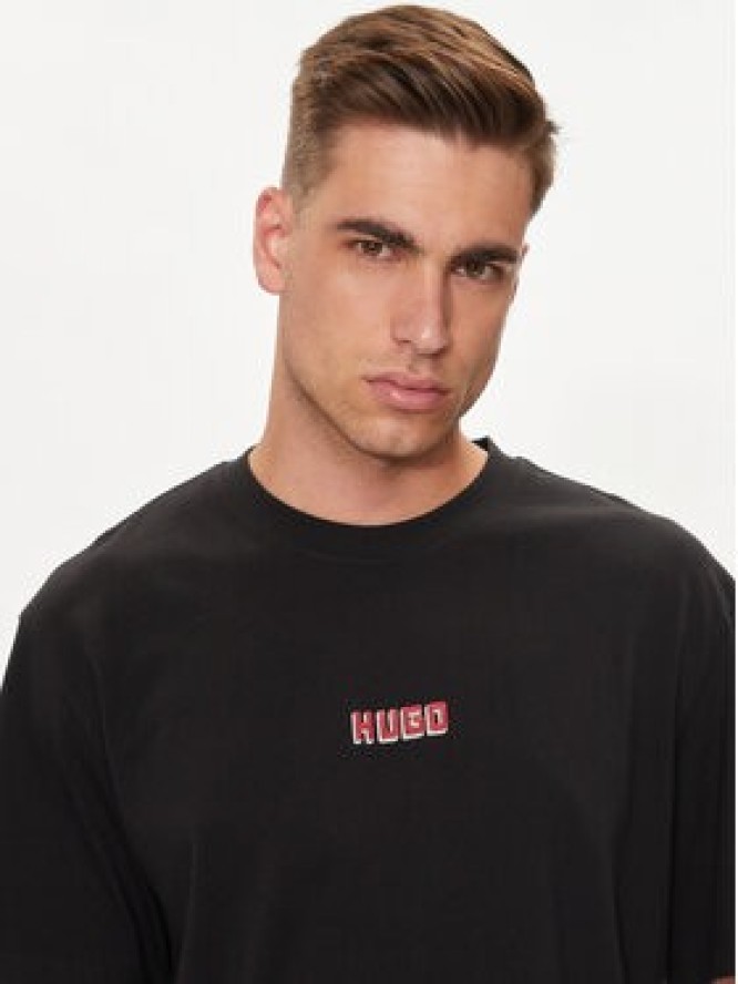 Hugo T-Shirt Diqitee 50519714 Czarny Relaxed Fit