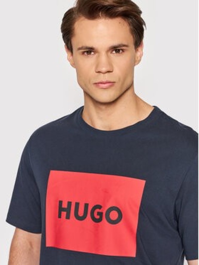 Hugo T-Shirt Dulive222 50467952 Granatowy Regular Fit