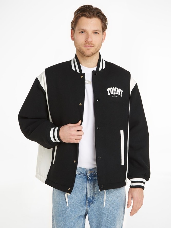 TOMMY JEANS Kurtka w kolorze czarno-białym rozmiar: XL