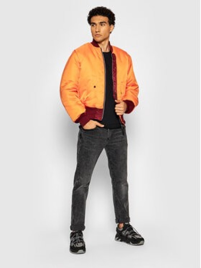 Alpha Industries Kurtka bomber Ma-1 100101 Bordowy Regular Fit