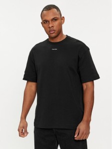 Calvin Klein T-Shirt Nano Logo K10K112487 Czarny Regular Fit