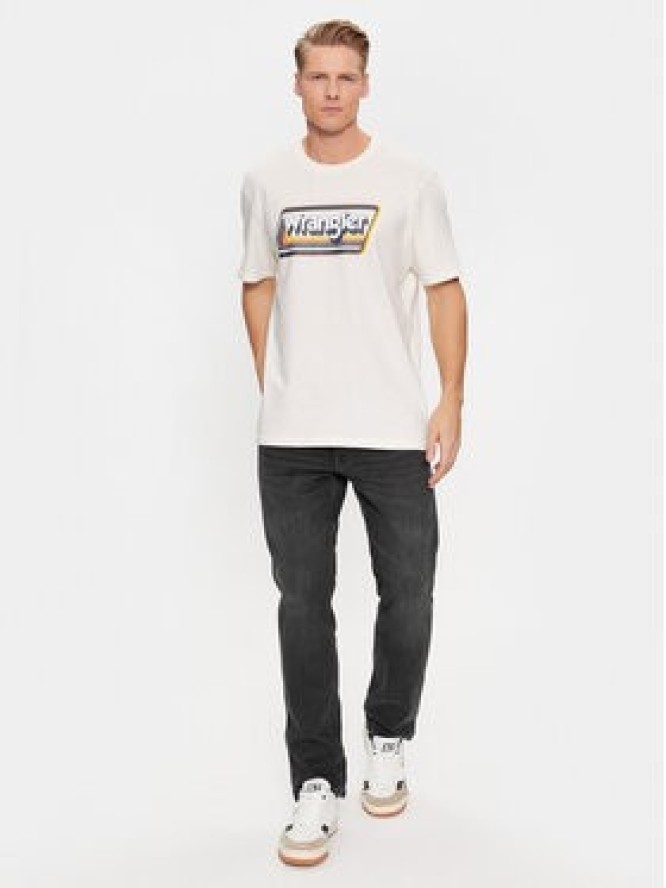 Wrangler T-Shirt 112341195 Biały Relaxed Fit