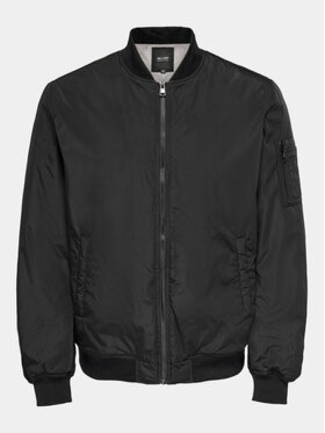 Only & Sons Kurtka bomber Joshua 22023287 Czarny Regular Fit