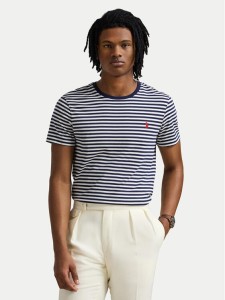 Polo Ralph Lauren T-Shirt 710956828001 Granatowy Custom Slim Fit