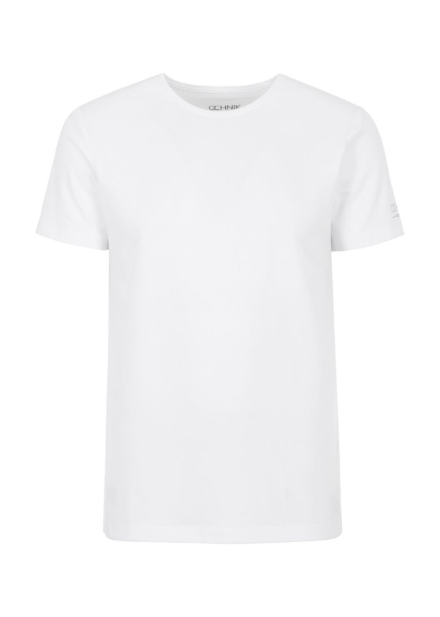 Biały basic T-shirt męski