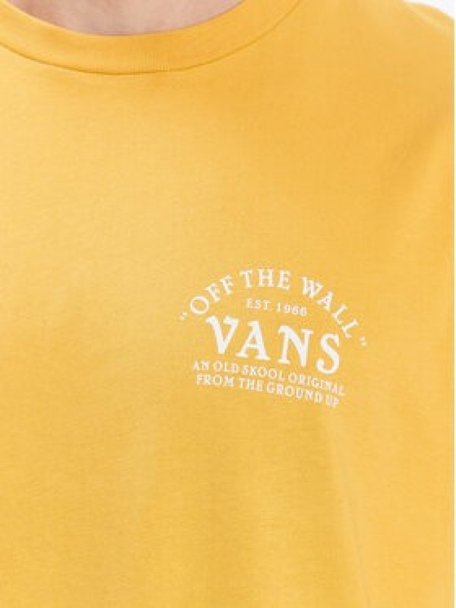 Vans T-Shirt Ground Up VN0006DF Żółty Regular Fit