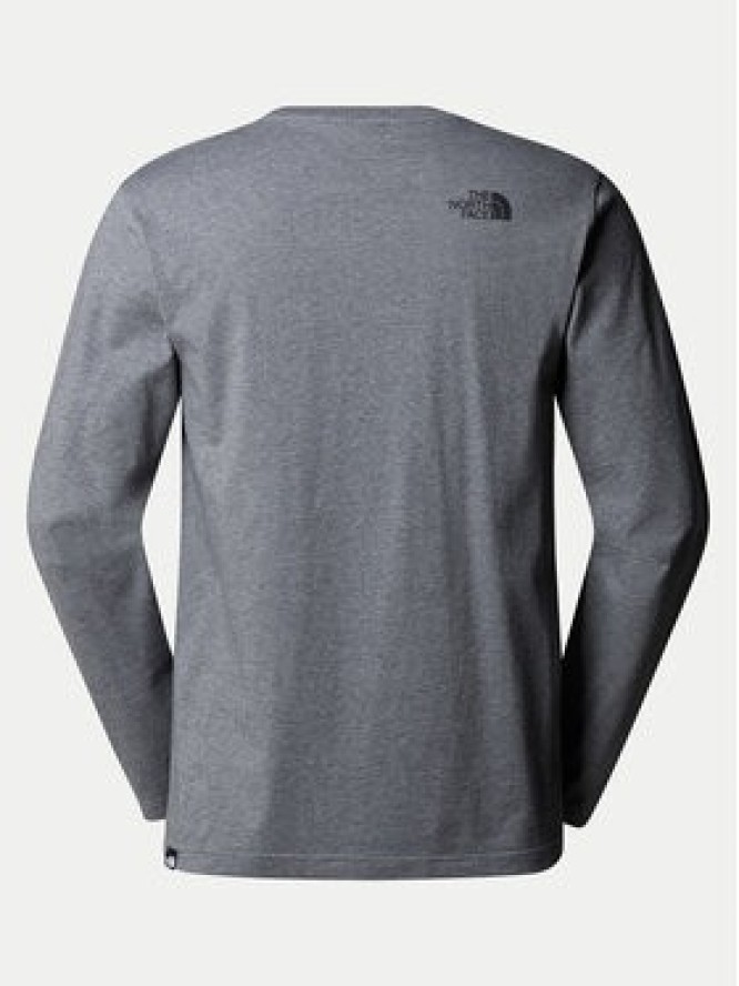 The North Face Longsleeve Simple Dome NF0A87QN Szary Regular Fit