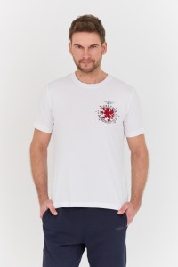 AERONAUTICA MILITARE Biały t-shirt M.C.